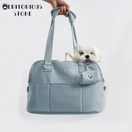 Cat Carriers Korean Pet Handbag Travel Dog Carrier Transport Kennel Shoulder Messenger Bag Maltese Bichon Puppy Supplies For Pets