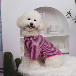 Dog Apparel T-shirt Summer Cat Clothes Puppy Small Costume Tee Shirt Pyjamas Yorkie Pomeranian Bichon Poodle Schnauzer Clothing