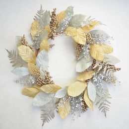 Decorative Flowers Simulated Wreath Autumn And Winter European Style Retro Door Decoration Wall