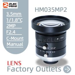 Parts Machine Vision lens CMount 3.5 mm 1/1.8" Large wideangle 2MP Industrial camera lens manual Iris CCTV / FA Lens Low distortion