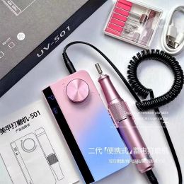 Drills Yokefellow Cordless Nail Drill Hine Pink 35000rpm Rechargeable Portable Electric Nail File E File for Nail Polish Gel Arcylic