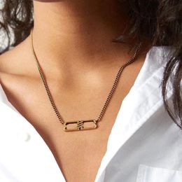 Designer Pendant Necklaces Classic Alphabet Necklace Earrings & Necklace Set Vintage Women's Earrings Letter Gold Jewelry With Gift Box For Girl Women