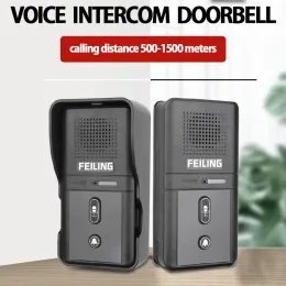 Doorbell FL01 TwoWay Talk Wireless Voice Intercom Doorbell Apply To 12 Mile Waterproof Electronic System For Farm Villa Calling