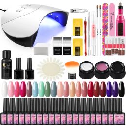 Dresses Coscelia Gel Nail Polish Set with 36w Uv Led Lamp for Nail Art Decoration Manicure Set Nail Kit Professional Set Base Top Coat