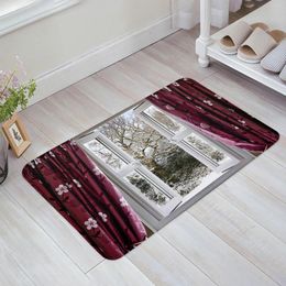 Carpets Scenery Outside The Window Entrance Doormat Non-slip Kitchen Mat Carpet Living Room Welcome Home Hallway Rugs Bathroom Door Mats