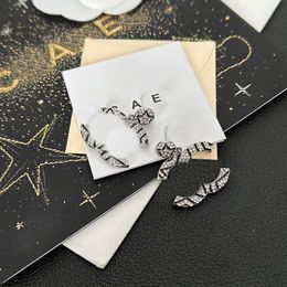 Earrings Classic Silver Plated Earstuds Luxury Brand Designer Designs High Quality For Tempered Women High Quality Boutique Gifts With Boxes Birthday Party