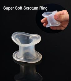 Super Elasticity Soft Male Scrotal Bound Rings Silicone Scrotum Stretcher Penis Ring Adults Sex Toys For Men Cock Cages q05069608064