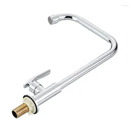 Kitchen Faucets Sink Faucet Copper Vegetable Cold Water Chrome Plated Silver Single Cooling Large Elbow Wanmu Rotary