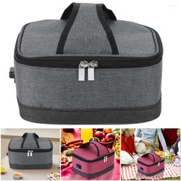 Dinnerware USB Heating Insulation Bag Portable Electric Container Constant Temperature For Travel Outdoor Camping