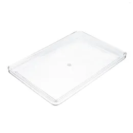 Plates Vanity Tray Organiser Towel Storage Clear Serving Drawer Container Makeup Holder For Bathroom