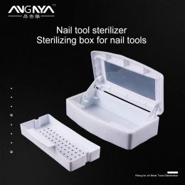 Dresses Angnya New Portable Nail Tweezers Tool Tray Manicure Disinfection Box Multipurpose Household Small Disinfection Nail Art Tools
