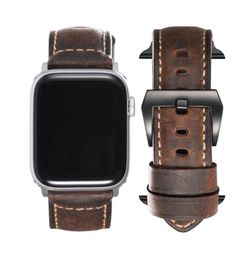 Chimaera Vintage Leather Sport For Iwatch Watch Strap Series 4 3 2 1 Bracelet Mens For 42mm 38mm44mm 40mm Y190523019780215