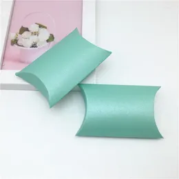 Gift Wrap 20 Pcs 8x5.5x 2cm Pillow Box DIY Handmade Wedding Candy/Chocolate/Cookie Packaging Baby Soap