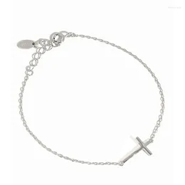 Link Bracelets Wholesale Friendship Cross For Women 925 Sterling Silver Jewelry Type