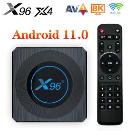 Box X96 X4 Amlogic S905X4 Android 11 TV Box Support AV1 8K Dual Wifi BT4.1 Set Top Box X96X4 Media box