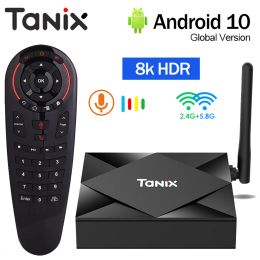 Box Original Tanix TX6S Android10.0 Smart TV Box Allwinner H616 64bit Quad Core 8K HDR BT WiFi 2G/4G RAM 8G/32G/64G ROM TV Prefix