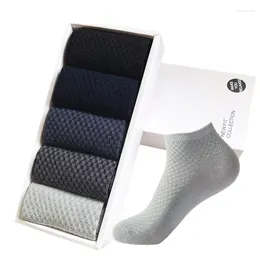 Men's Socks 1 Pairs High Quality Ankle Men Short Casual Bamboo Fibre Crew Comfortable Soft Compression Low-Cut For Male