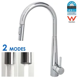 Kitchen Faucets KYLINS Faucet Stainless Steel Chrome Round 2 Mode Spray Pull Out Tap Laundry Sink Mixer Swivel Spout. KRD515-2.CR