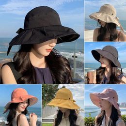 Wide Brim Hats Sunscreen Sun Hat Leisure UV Protection Foldable Sunshade Summer