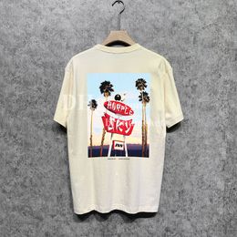 Summer Loose Tops For Men High Street Tees Skateboard Oversize Tshirt Brand Tees Hip Hop Rock Streetwear For Teenager