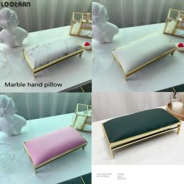 Dryers Marble Hand Pillow Superior Quality Leather Hand Pillow Rest Manicure Table Hand Cushion Pillow Holder Arm Rests Nail Art Stand