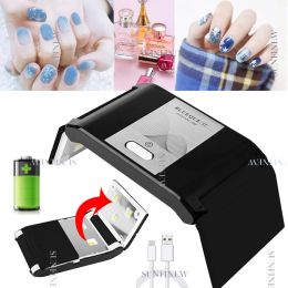 Dryers Mini Folding Rechargeable Lamp for Drying Nails 36W UV LED Lamp for Manicure Gel Nail Polish Drying Machine Nail Salon Equipment