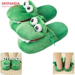 Slipper Cartoon Crocodile Cotton Slippers Moving Funny Walking with Open Mouth and Dancing Warm Comfortable Christmas Gift Kids Girl Boy 2448