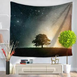 Tapestries Home Decorative Wall Hanging Carpet Tapestry Rectangle Bedspread Evening Star Sky Pattern GT1030