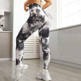Women's Leggings Fitness Yoga Seamless Tie Dye For Women High Waist BuLift Ourdoor Trainning Fashion Print Elastic Tights
