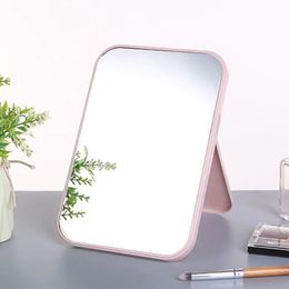 Folding Portable Large Square High Definition Single Side Cosmetic Mirror Portable and Easy To Use Simple and Beautiful