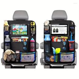 Car Organiser Children's Rear Seat Storage Bag One Film Can Hold The Tablet Computer Or Phone Other Pockets For Books Toy Cups Baby