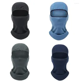 Berets Windproof Full Face Mask Balaclava Cap Ski Equipment Fleece Scarf Thermal Hood Headgear Adult For Outdoor Sport Cycling