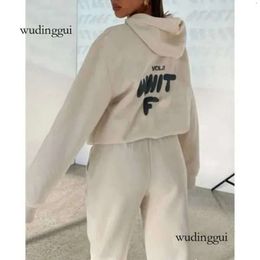 White Foxx Hoodie Suit Sets Set Set Women Women Spring Owner Winter New Hoodie Set Fashion Sporty с длинными рукавами с капюшоном 4 74