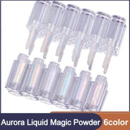 Liquids Aurora Liquid Magic Mirror Powder Rainbow Acrylic Powder Mirror Effect Chrome Mermaid Fairy Liquid Powder Nail Art Decoration