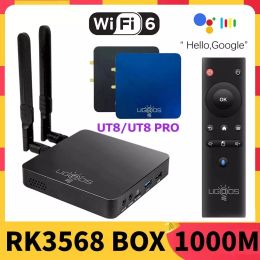 Box UGOOS UT8 PRO TV BOX Android 11.0 RK3568 Media Player DDR4 8GB RAM 64GB ROM WiFi6 1000M BT5.0 4K UT8 Set Top Box 4GB 32GB