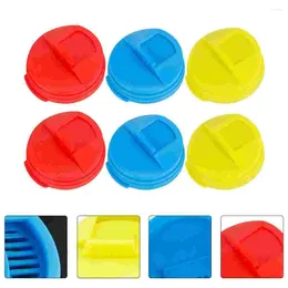 Dinnerware 6 Pcs Can Sealing Lid Bottle For Drink Cap Covers Soda Anti-dust Savers Caps Silicone Dustproof