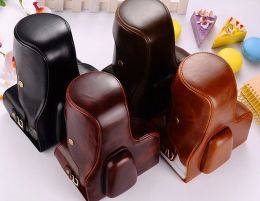 Bags New Camera Case Bag For Canon EOS 100D 1100D 1200D 1300D PU Leather SLR DSLR Case High quality