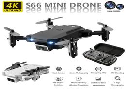 S66 Mini RC Drone Aircraft 4K HD Camera Professional Aerial Pography Helicopter WiFi FPV Gravity Induction Folding Quadcopter3771035