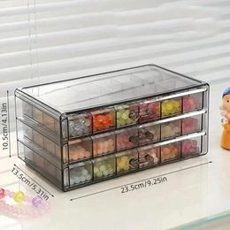 Jewellery Pouches Large Capacity Acrylic Drawer Multiple Layers 72 Grid DIY Beaded Storage Box Small Accessory