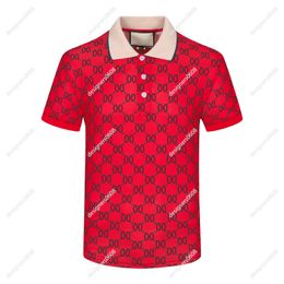 2024ss designer stripe polo shirt t shirts snake polos bee floral embroidery mens High street fashion horse Tee US Size XS-XL TOP.1