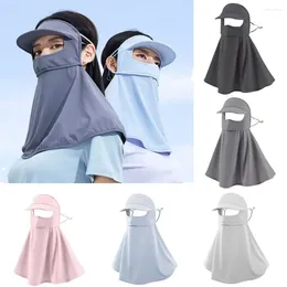 Scarves Silk Sunscreen Hat Foldable Breathable Sportswear Anti-UV Fashion Face Neck Cover Outdoor Sport