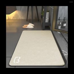 Carpets Bath Mat Super Absorbent Quick Drying Non Slip Bathroom Rug Modern Simple Non-Slip Floor Mats Home Diatomite Grey A