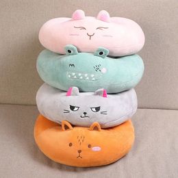 Cartoon Cute Animal UShaped Pillow Fox Neck Guard Cervical Travel Car Nap U Shape Cushion Soft Memory Foam 240325