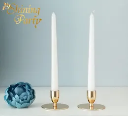 Candle Holders Shining Party 5cm Tall Gold Colour Holder Centrepiece Nordic Candlestick Wedding Christmas Bar Home Decoration