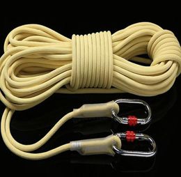 XindaHcable drop equipment Kevlar wearresistant rock climbing rappelling rope static climbing rope outdoor safety rope3880793