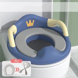 Covers Babys Safety Adapter Toilet Seat With Soft Cushion Handles Double AntiSlip Design And Splash Guard Kids Toilet Training Seat