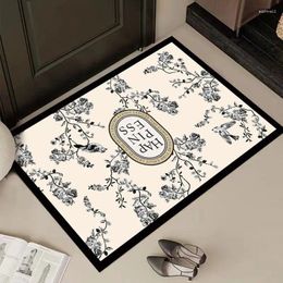 Carpets Dirt Trapping Indoor Entrance Mat Welcome Doormat Resist Floor Carpet Home Decoration Non-Slip Kitchen Rug