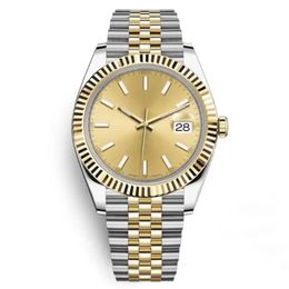 Top High Cost Effective 41mm Mens Sports Watch Datejust Sapphire Automatic Mechanical WristWatches Two Tone Gold Dial Designer Rel305x