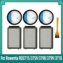 Feeding for Rowenta Ro3715/3759/3798/3799/3718 Samurai Sg3751wa Spare Hepa Philtre Kit Part Replacement for Compact Power Cyclonic Vacuum