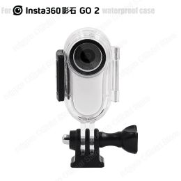 Cameras for Insta360 Go2 Waterproof Shell 30m Diving Shell Sports Camera Protective Shell Bracket Riding Accessories